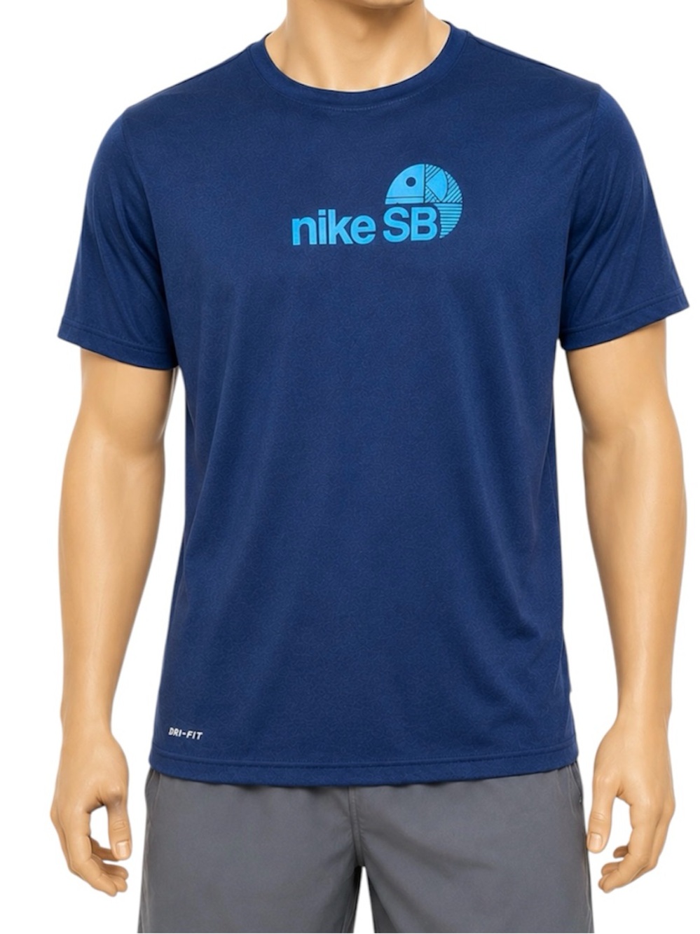 Nike SB Fish Mens Dri-Fit T-Shirt Blue Logo 2017 Large